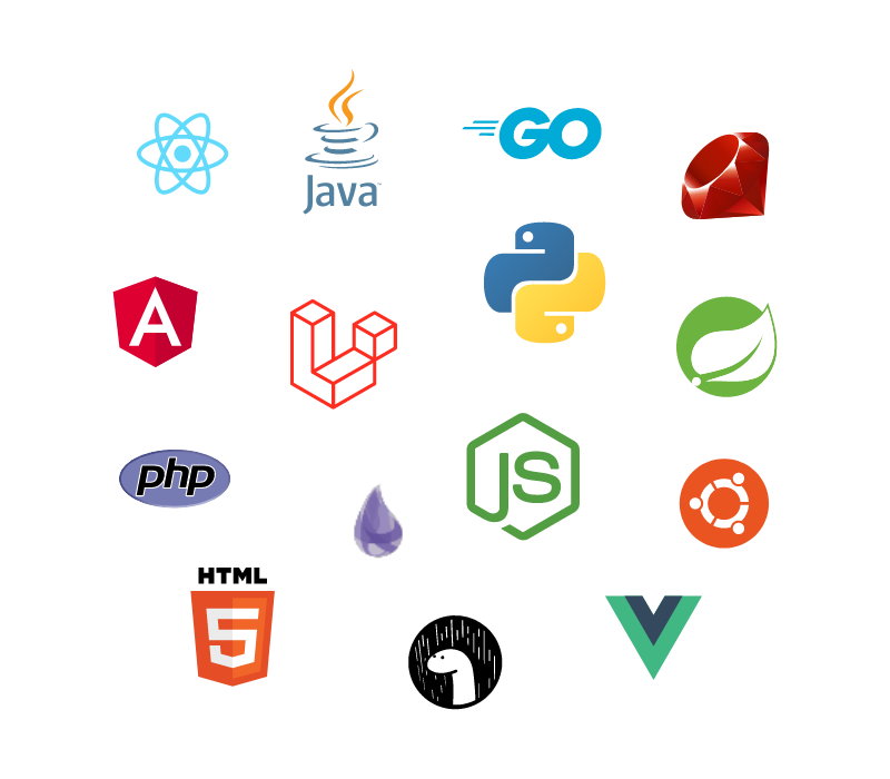 Frameworks and languages Get started in seconds using templates